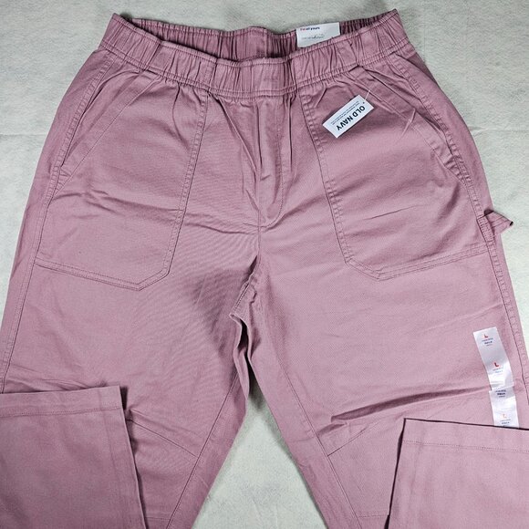 NEW Old Navy Rose Pink Comfort Waistband Ankle Pants Women's – Size Large - Picture 3 of 8
